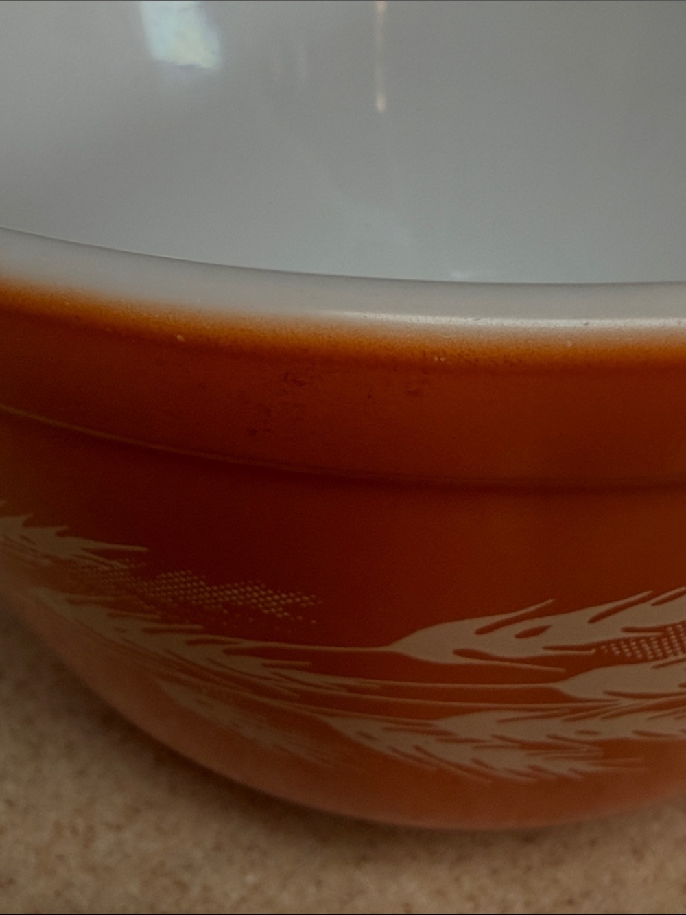 Pyrex Autumn Harvest Wheat Mixing Bowl 401 - Picture 6 of 11